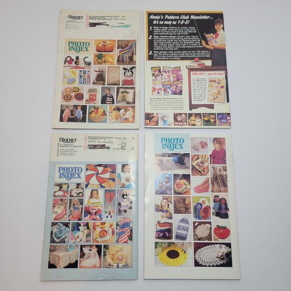 4 Vintage Annie's Crochet Newsletter Booklets Cultural American Patterns - Picture 3 of 3